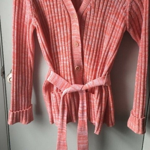 Montgomery Ward Vintage  marled cardigan sweater - Picture 2 of 7